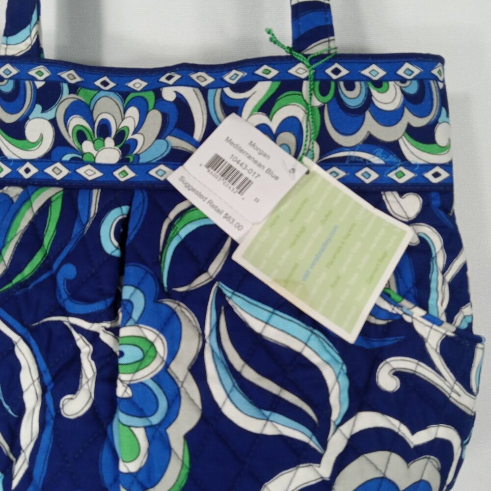 VERA BRADLEY Mediterranean Blue Medium Shoulderbag *NWT - Picture 8 of 14